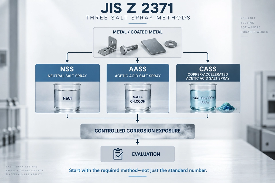 JIS Z 2371 NSS AASS CASS salt spray test methods